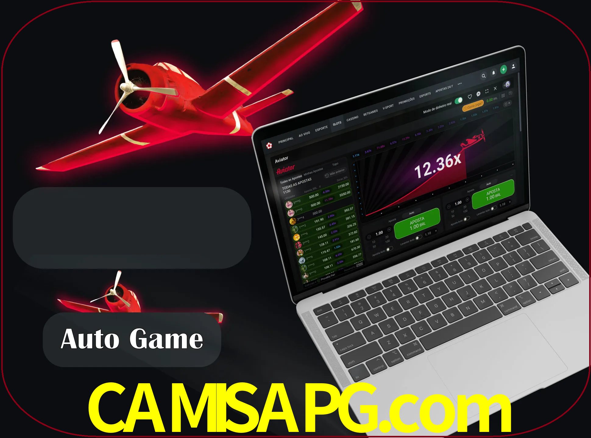 No modo automático, os jogos apostam e sacam seu dinheiro automaticamente.