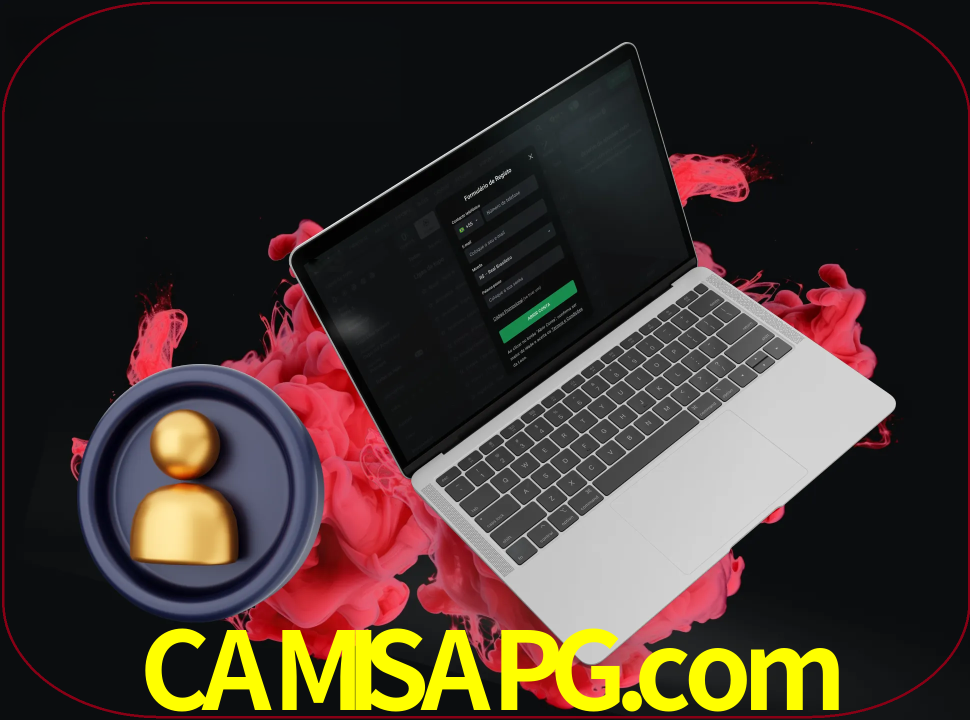 No cabeçalho do site camisapg, clique no botão que o levará a um formulário especial onde terá de introduzir as suas informações actuais.