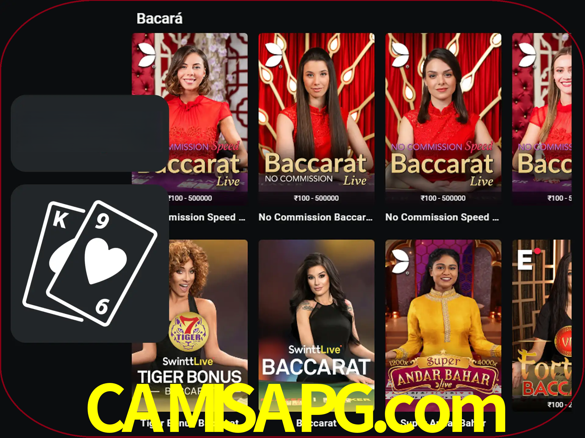 Ganhe muito dinheiro jogando jogos de bacará.