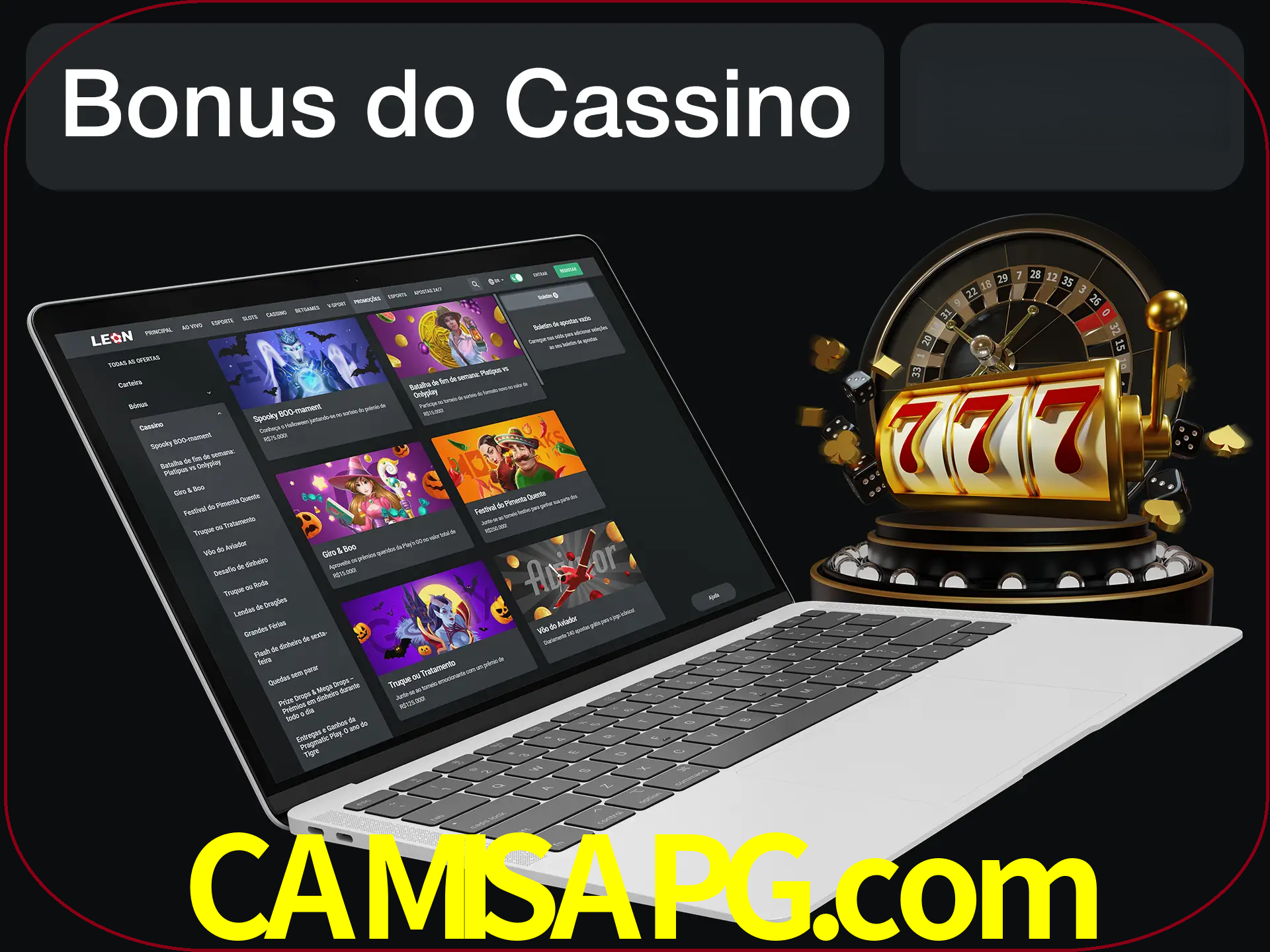 Use o bônus do cassino para começar melhor.