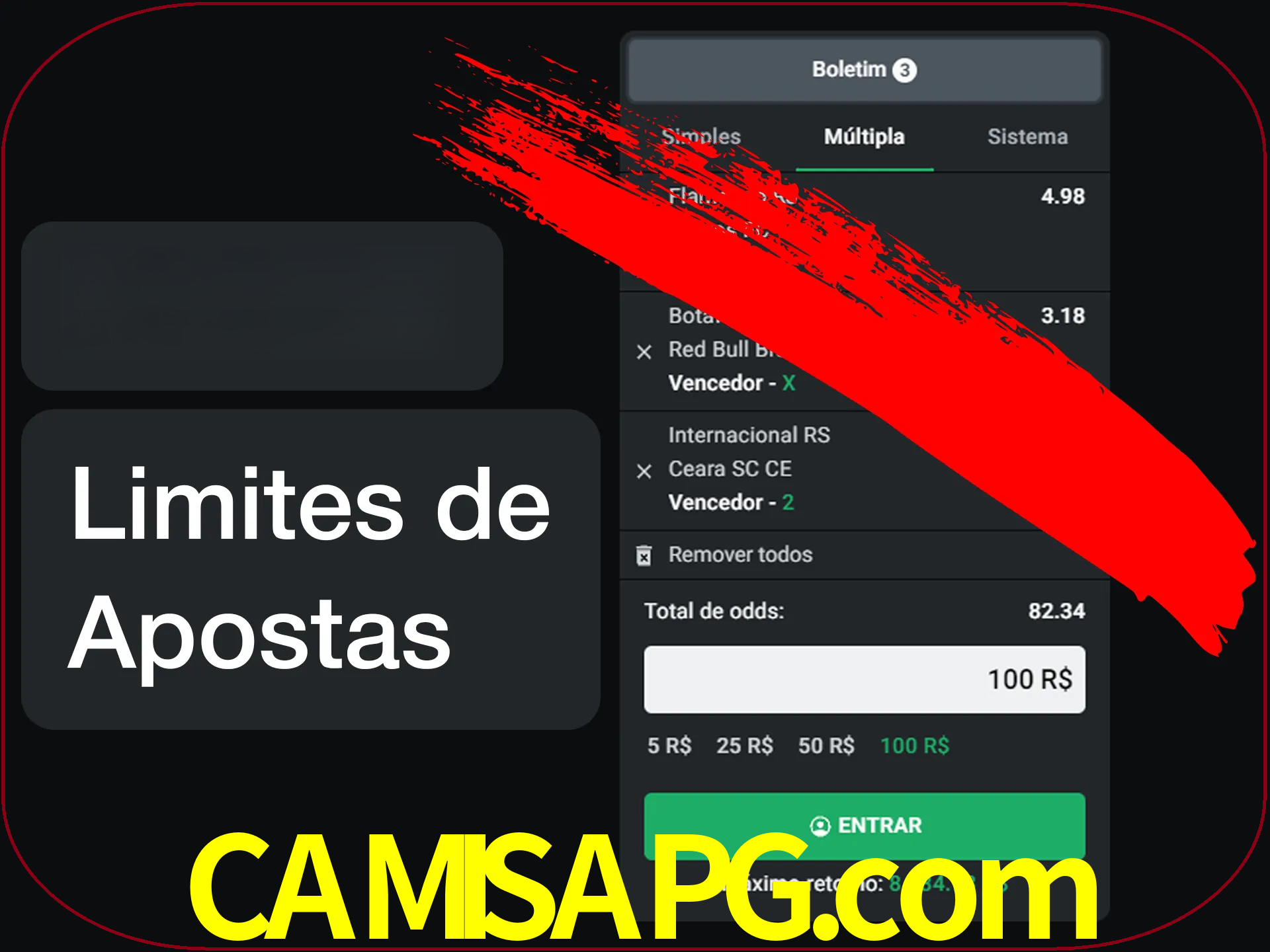 Não faça apostas loucas.