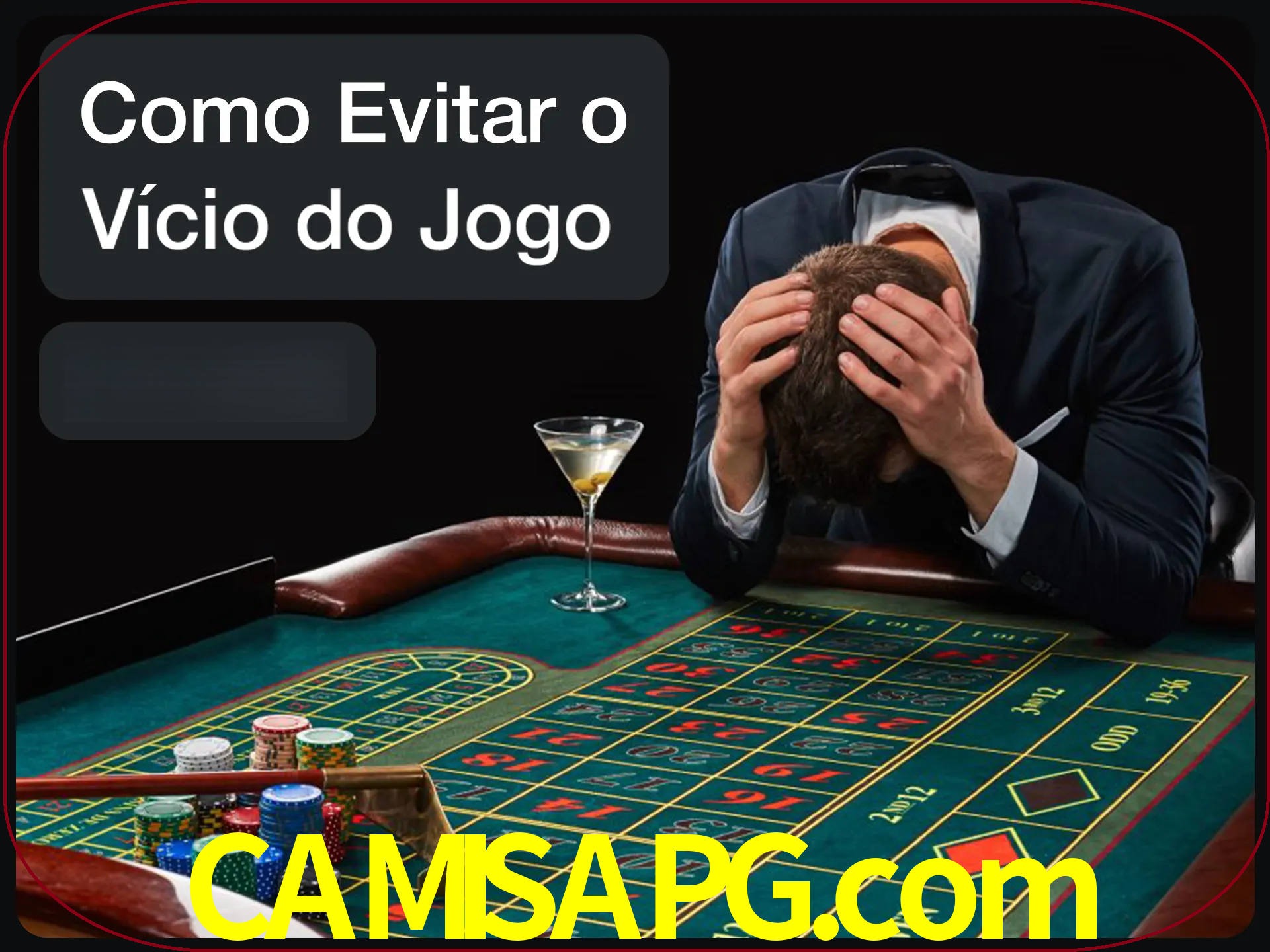 Você é responsável por cada uma de suas apostas.